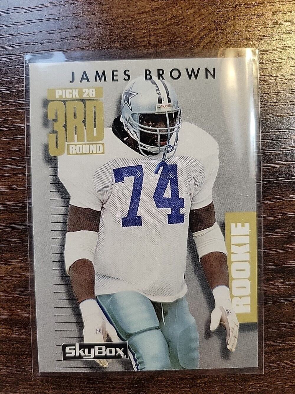 James Brown 1992 Skybox Primetime #343 - Rookie - Cowboys - NFL - Fresh Pull